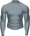 UNDER ARMOUR Cold Gear Long Sleeve Mock , M, GREY