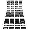 Blue Sea 8214 Black Small Format Label Kit - 60 Labels