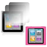 Produkt-Bild: Skque Weiche Silikon Tasche Skin in pink + 2er Pack LCD Crystal Clear Displayschutzfolie f&uuml;r Apple Ipod Nano 6G
