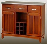 The Cheap Hutch-Style Buffet – Oak/ Stainless Steel, Best Offer