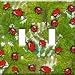 Ladybugs and Leaves Switch Plate - Triple Toggle