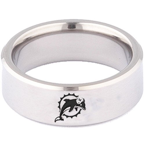 Team Titanium Miami Dolphins Logo Ring 9