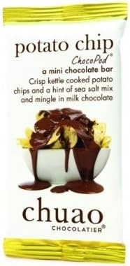 Chuao Chocolatier 900344 Potato Chip ChocoPod Mini Bar - 24 Mini Bars