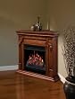 Warren Corner Convertible Electric Fireplace in Walnut - Dimplex - CFP3902BW