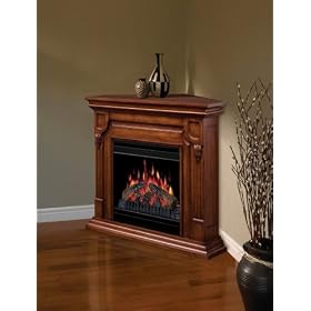 Warren Corner Convertible Electric Fireplace in Walnut - Dimplex - CFP3902BW