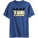 T-Shirt Mens Steel  The Bahamas is awesome  Countries