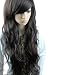 MelodySusie High Quality New Fashion Fluffy Fancy Black Long Full Wig Hair Curl Wigs + MelodySusie W