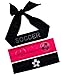 Funny Girl Designs Set of 3 Soccer Fan Cotton Stretch Rhinestone Patch Headbands