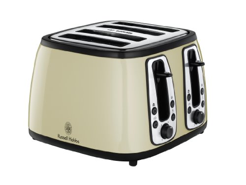 Russell Hobbs Heritage 4 Slice Toaster, Cream