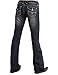 Stetson Women's 816 Classic Fit Flap V-Pocket Bootcut Jeans Plus - 11-054-0816-0720X Bu