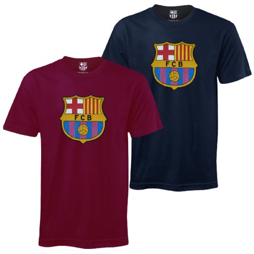 FC Barcelona Official Football Soccer Gift Mens Crest T-Shirt