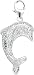 14k Gold Diamond Dolphin Charm (1/10 cttw)