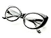 Retro Chic Vintage Style Clear Lens Thick Frames Cat Eye Glasses (Black)