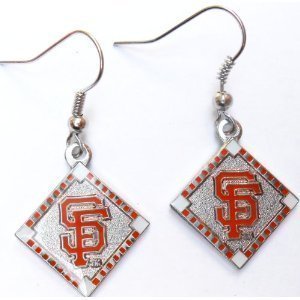 San Francisco Giants MLB Diamond Style Dangle Earrings