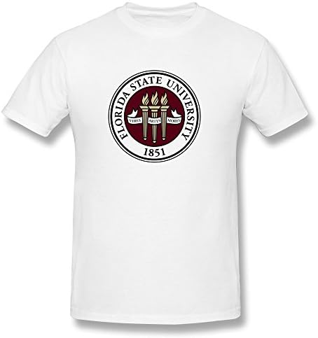 Florida State University Customized For Men White Cotton Tshirts