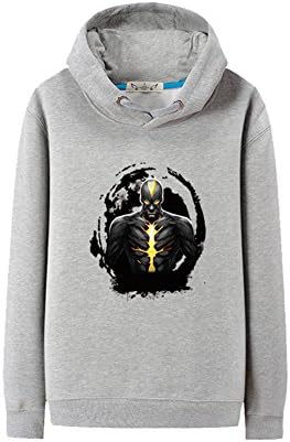Crofhple League of Legends LOL Hero Brand Cartoon Hoodies Sweaters (S, Grey)