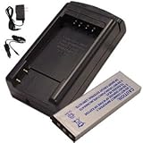 Hitech -Battery & Charger Set for Casio Exilim EX-V7 / Exilim EX-V8 0 Digital Camera.