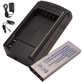 Hitech -Battery and Charger Set for Casio Exilim EX-V7 Exilim EX-V8 0 Digital Camera. by Hitech