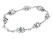 Sporting Goods : Sterling Silver Blue Topaz Celtic Trinity Knot Bracelet