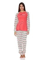 Gisela Pijama Camiseta Y Pantalón (Coral / Verde)