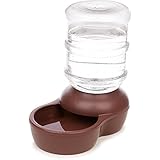 Aspen Pet LeBistro Auto Gravity 1 Gal Pet Waterer, Brown