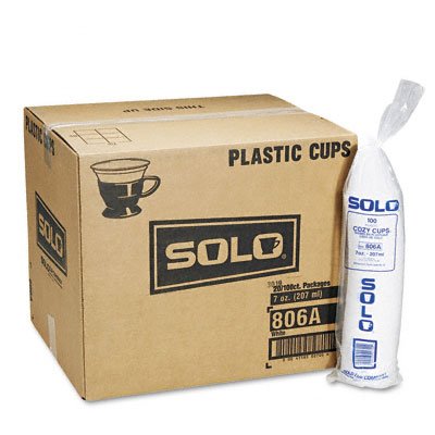 Plastic Cup Liners for SLO-68RWA Cup Holders, 7 Ounce, White, 2000 Liners/Carton SLO806A