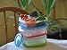 Lunch Box for Work Veggie Containers with Separate Lidded Dip Slot Set of 3 Easy Open Lids