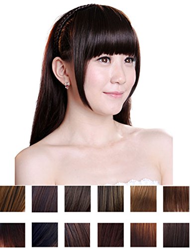 MAYSU Fashion False Synthetic hair pieces Front Clip in hair bangs Fringe Hair extensions Accessories