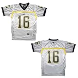 Youth / Boys NCAA Michigan Wolverines #16 Athletic Comfortable Fit Short Sleeve Jersey Shirt - White (Size: M/10-12 )