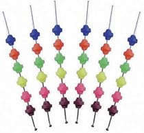 Pyramid Bicycle Spoke Beads, Set of 36