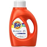 Tide Plus Bleach HE Turbo Clean Liquid Laundry Detergent,  50 Fl Oz, 26 Loads (Pack of 2)
