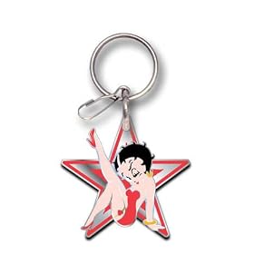 Betty Boop Star Enamel Key Chain