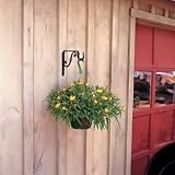 Birdfeeder Hangers Black Wrought Iron, Decorative Plant Hanger