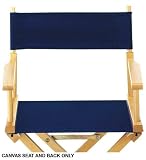 folding canvas stool-Canvas Seat And Back, CANVAS, NAVY
