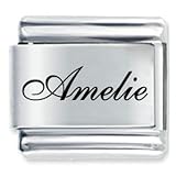 Name Amelie Italian Charms Bracelet Link