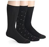 Tommy Hilfiger Mens Dress Socks, Navy/Black/Charcoal, 3-Pack fits 10-13