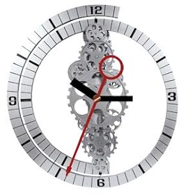 Maple's Large Moving Gear Wall Clock by Maple's Clock
