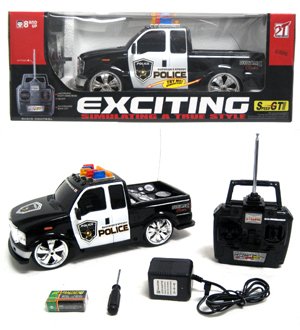 415A6FOl bL Police Ford F 250 Lights and Music RTR Electric RC Truck
