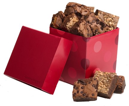 Geoff & Drew's Signature Red Box of 16 Fresh Baked Brownies by Geoff & Drews