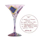 Finally Legal 21 Martini Glass