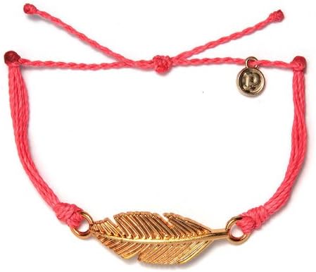 Pura Vida Bracelet - Gold Feather Strawberry Puravida Bracelet