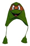 TMNT Teenage Mutant Ninja Turtles Mikey Michelangelo Ski Laplander Beanie Hat
