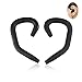 ITIS 2 Pair Universal Audio Removable Soft Silicone Sports Earhook Wire / Cable Hanger for Earphone headset (BLACK)