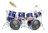 HB Double Bass Drum Set Predator 12 Piece Avalon Blue