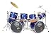 HB Double Bass Drum Set Predator 12 Piece Avalon Blue