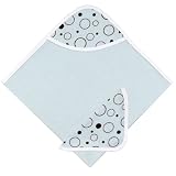 Kushies Hooded Towel and Washcloth, Blue Bubbles