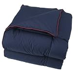 Dockers Full/Queen Size Topstitch Down Comforter with Stain Defender, Indigo