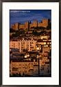 City with Castelo De Sao Jorge, Lisbon, Portugal Framed Photographic Poster Print by Martin Moos, 21x29