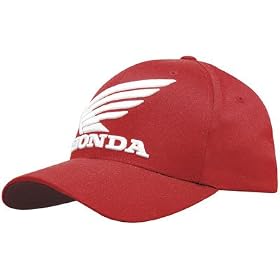 HONDA BIG WING HAT RED S/M 2PK