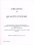 Creating A Quality Culture